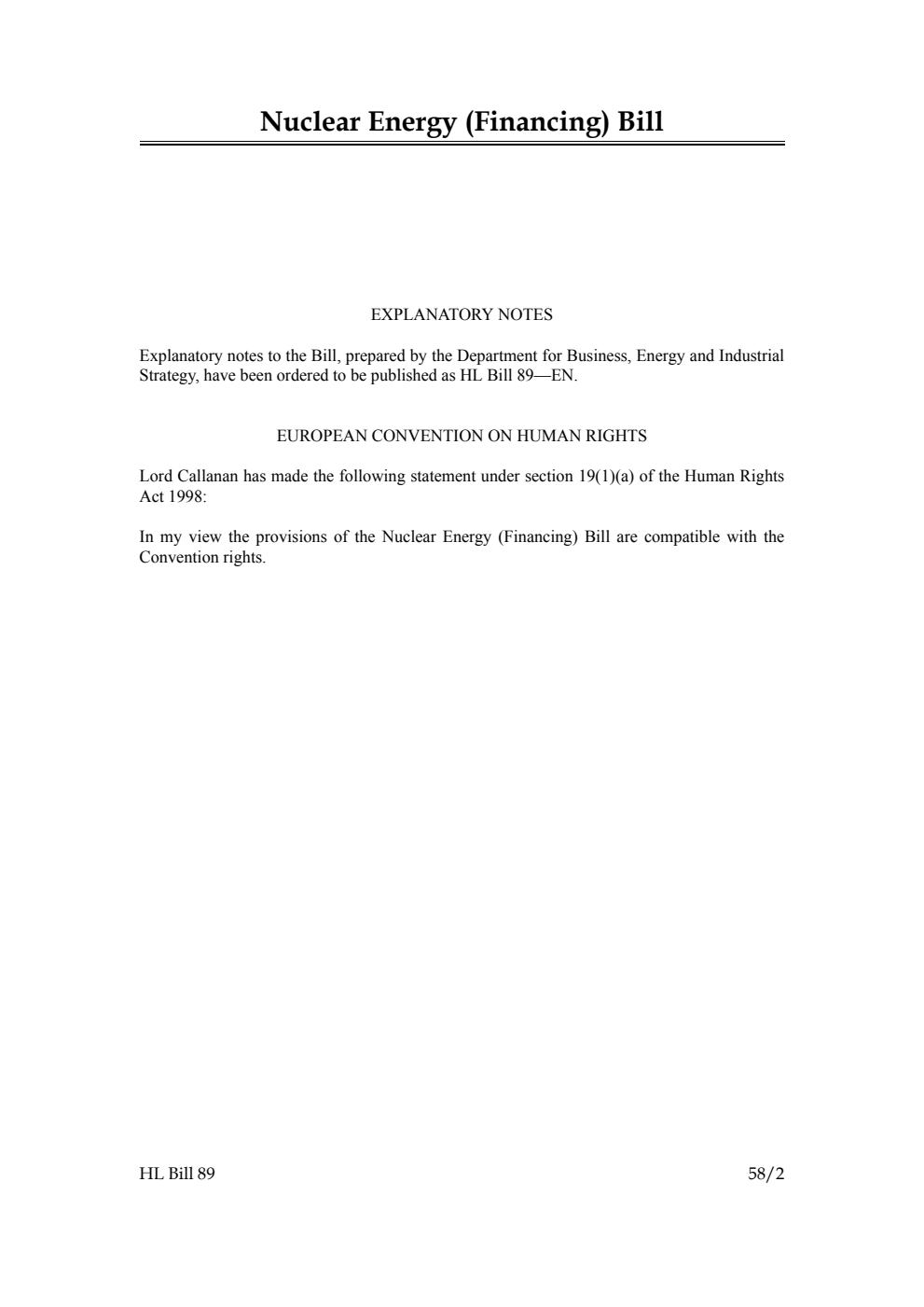 Nuclear Energy (Financing) Bill