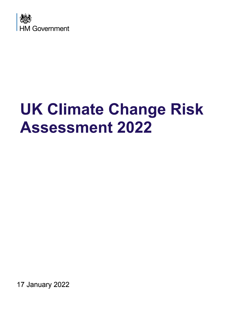 UK Climate Change Risk Assessment 2022