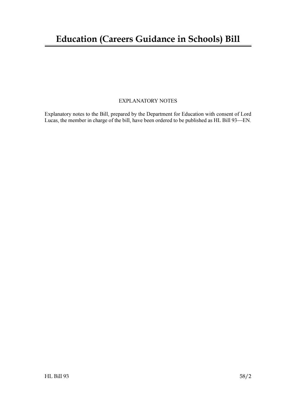 Education (Careers Guidance in Schools) Bill