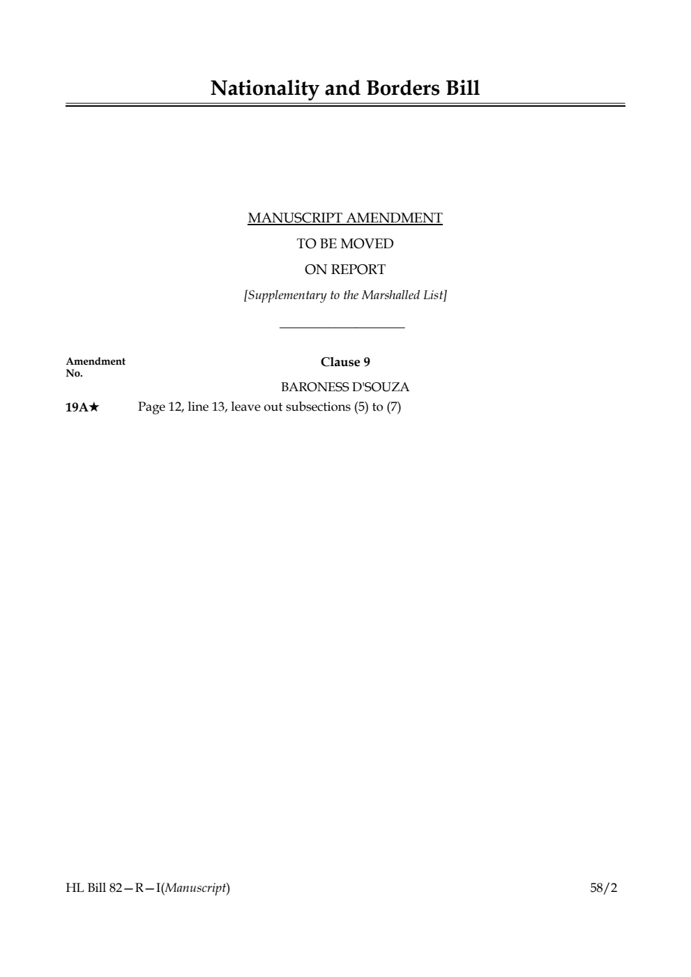 Nationality and Borders Bill Manuscript Amendment to be moved on report [Supplementary to the Marshalled List]