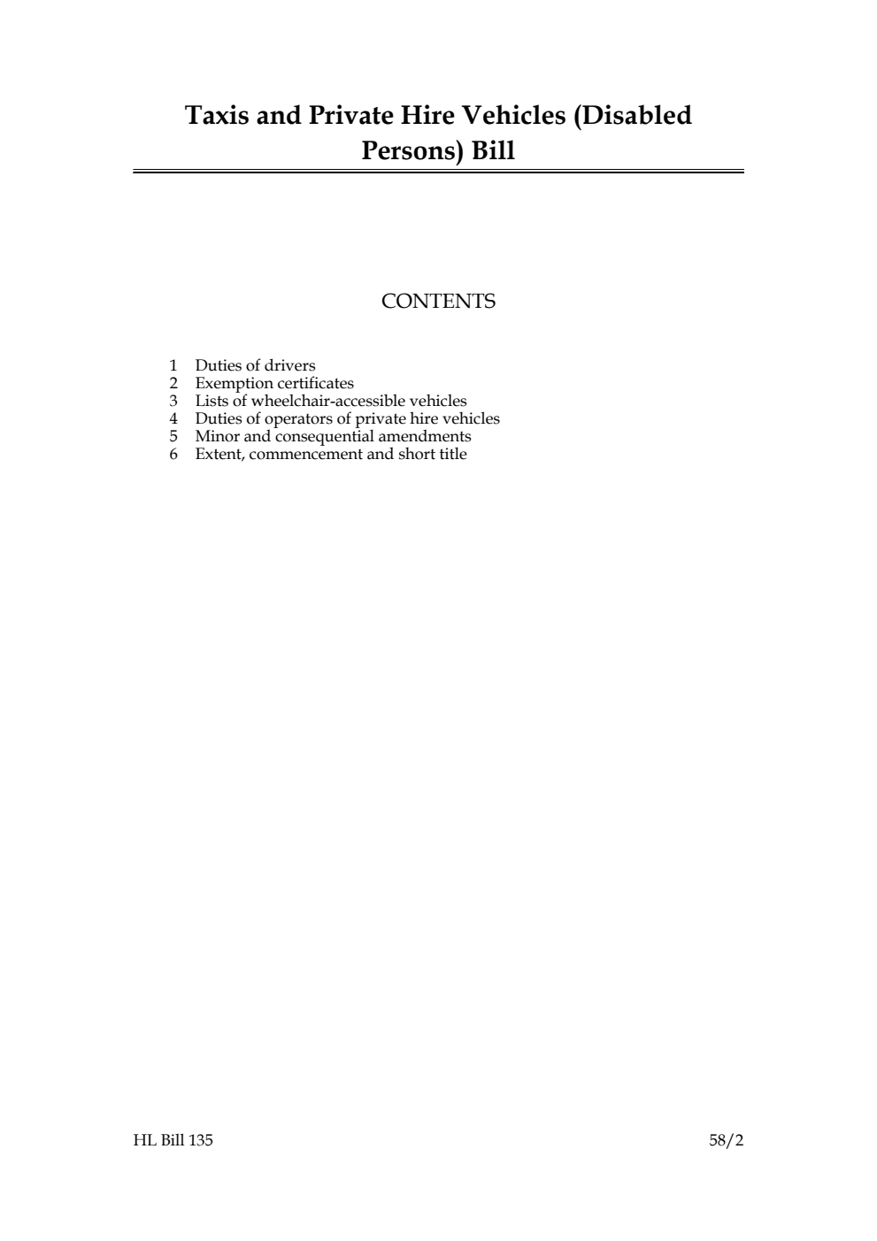 Taxis and Private Hire Vehicles (Disabled Persons) Bill