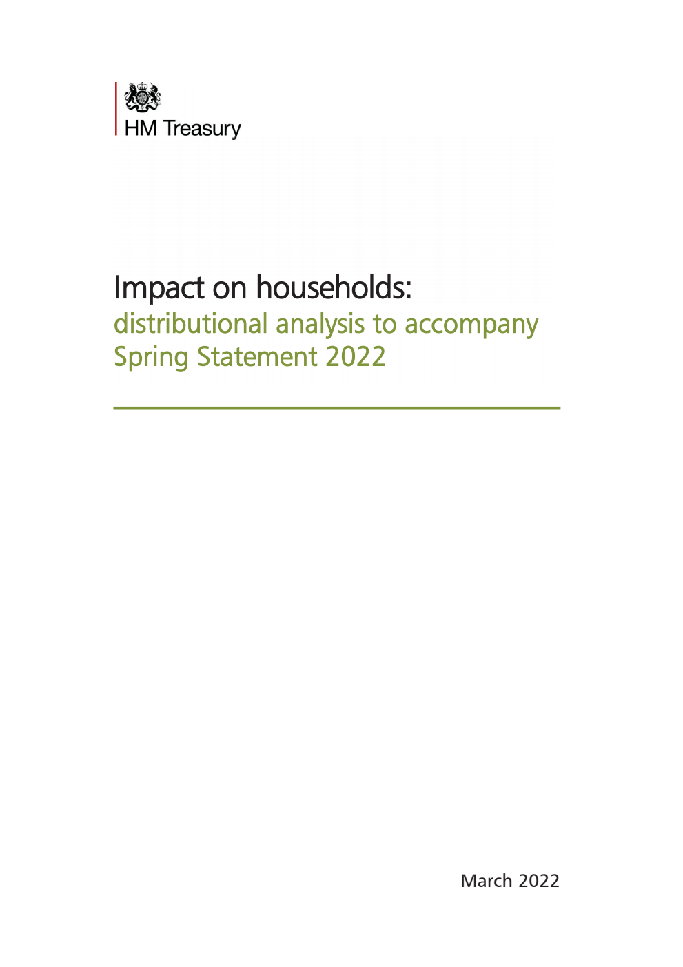 Impact on households: distributional analysis to accompany Spring Statement 2022