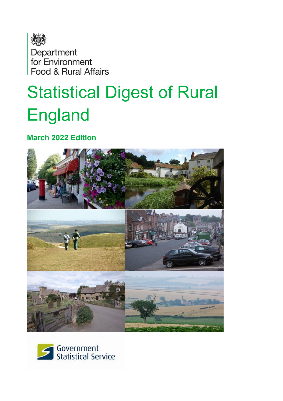Statistical Digest of Rural England. March 2022 Edition