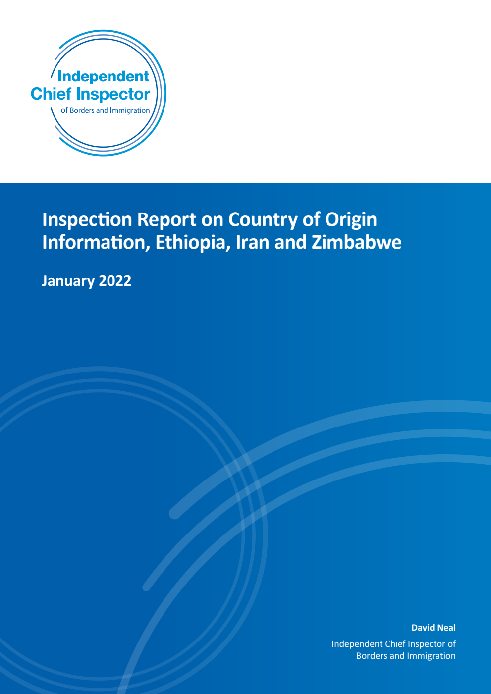Inspection Report on Country of Origin Information, Ethiopia, Iran and Zimbabwe. January 2022