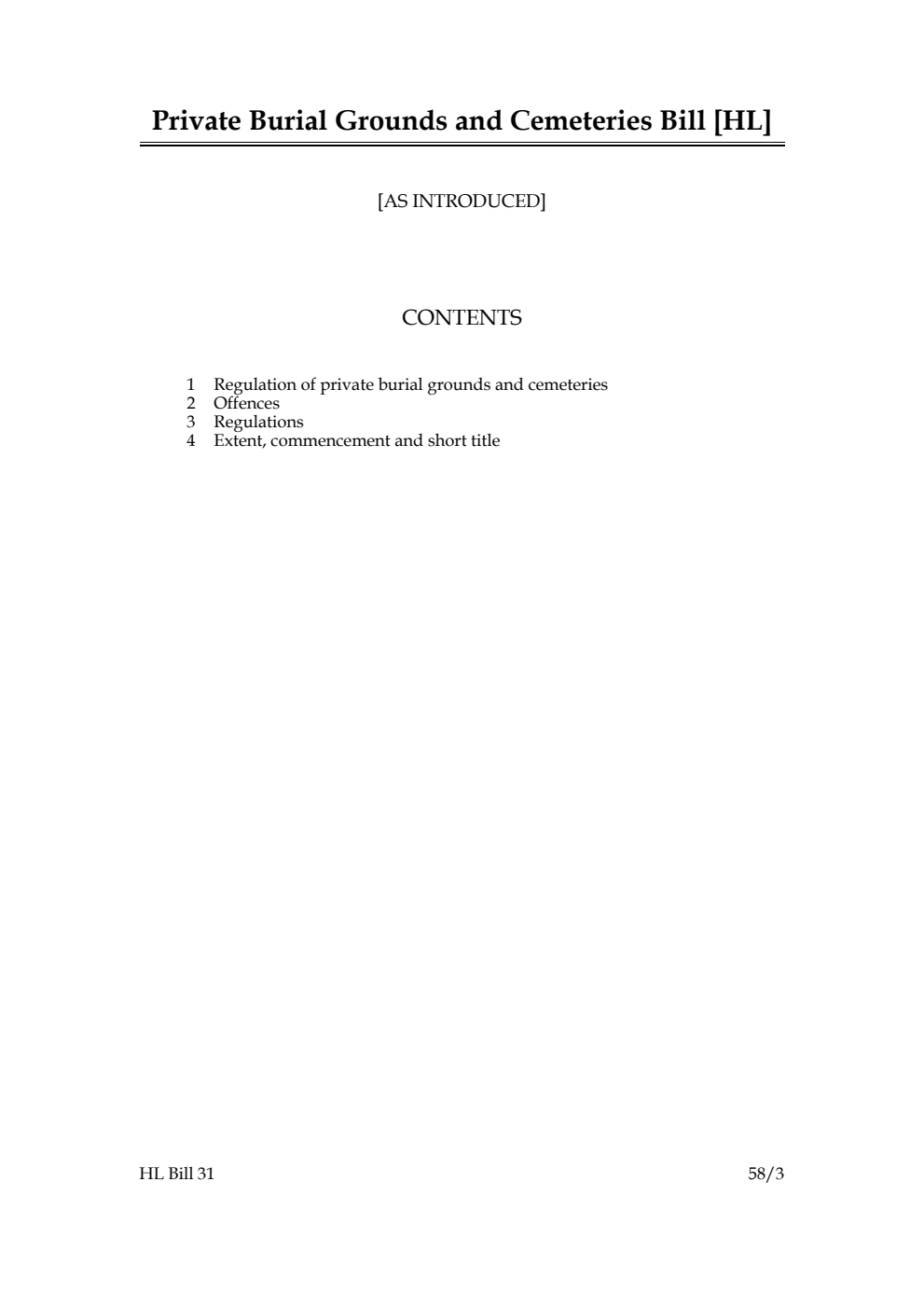 Private Burial Grounds and Cemeteries Bill