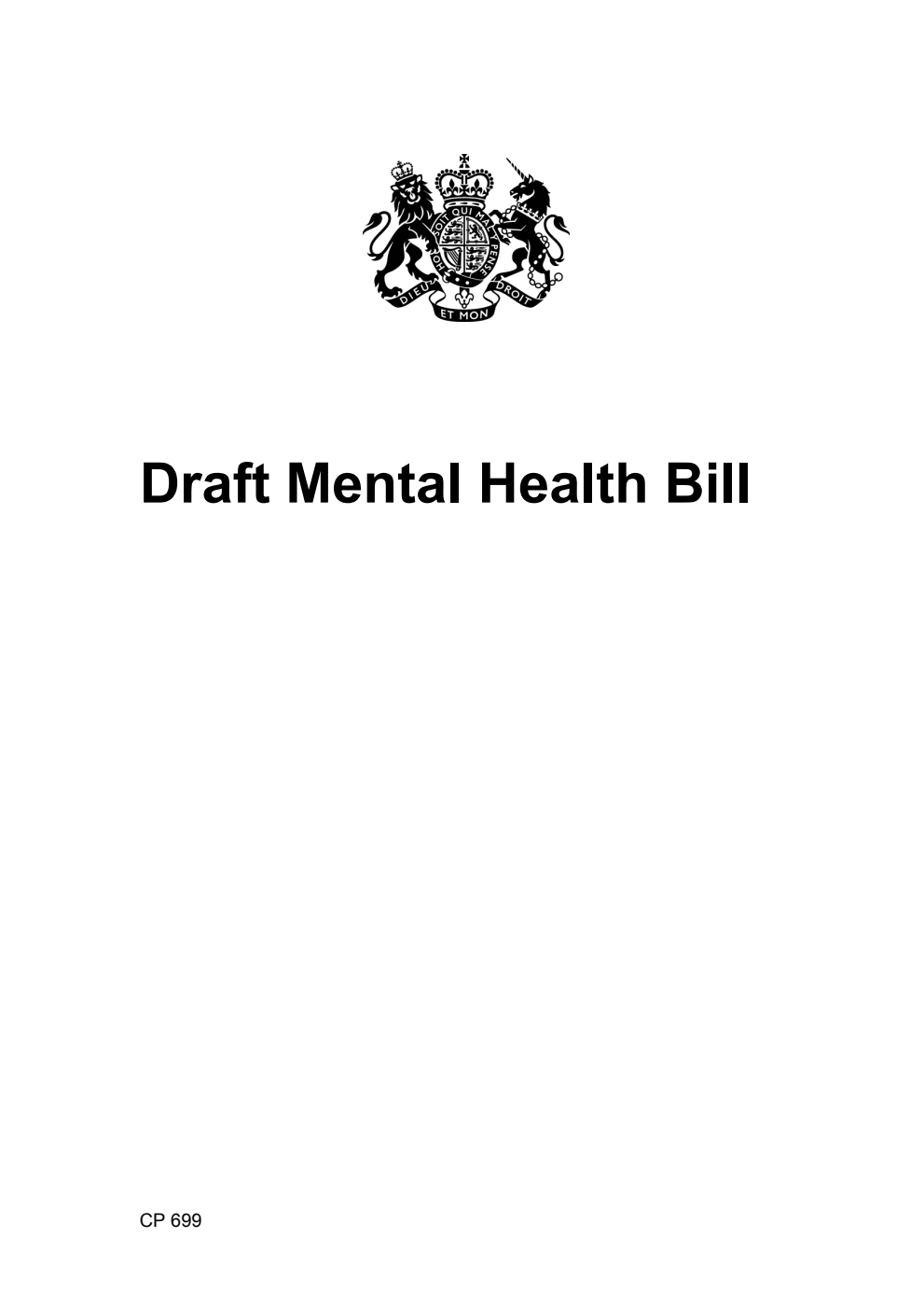 Draft Mental Health Bill