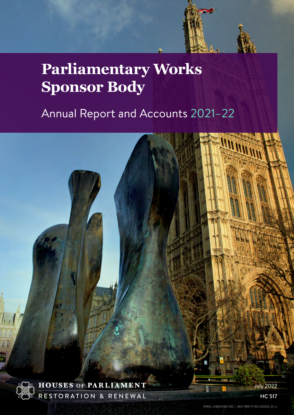 Parliamentary Works Sponsor Body Annual Report and Accounts 2021–22