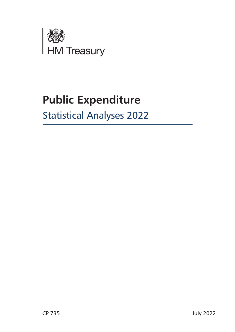 Public Expenditure Statistical Analyses 2022
