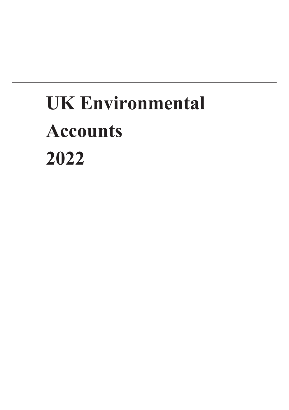 UK Environmental Accounts 2022