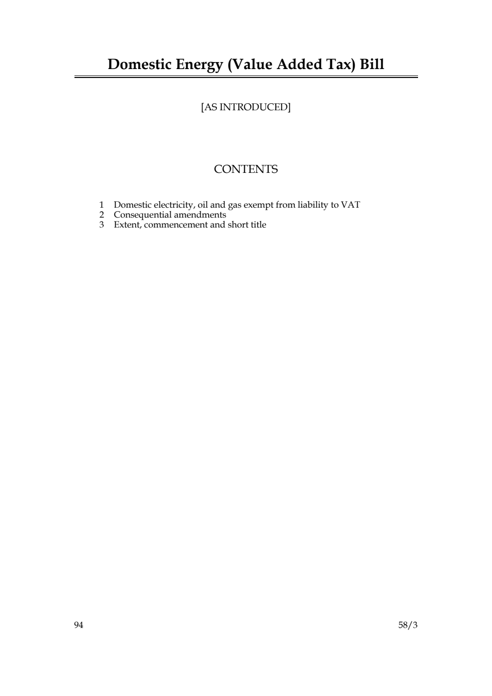 Domestic Energy (Value Added Tax) Bill