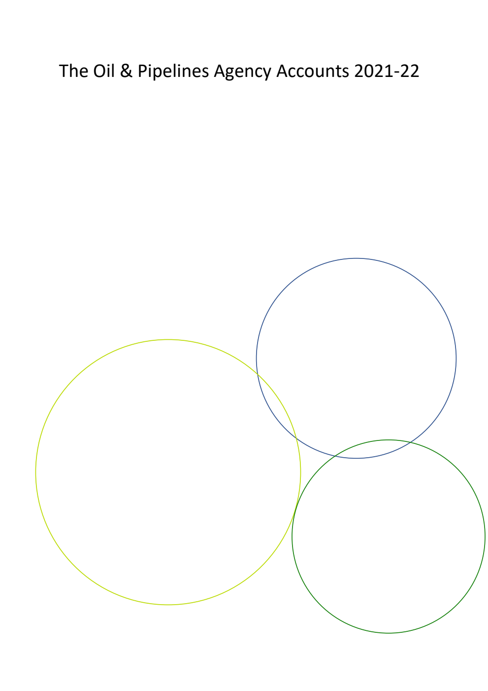 The Oil and Pipelines Agency Account 2021-22