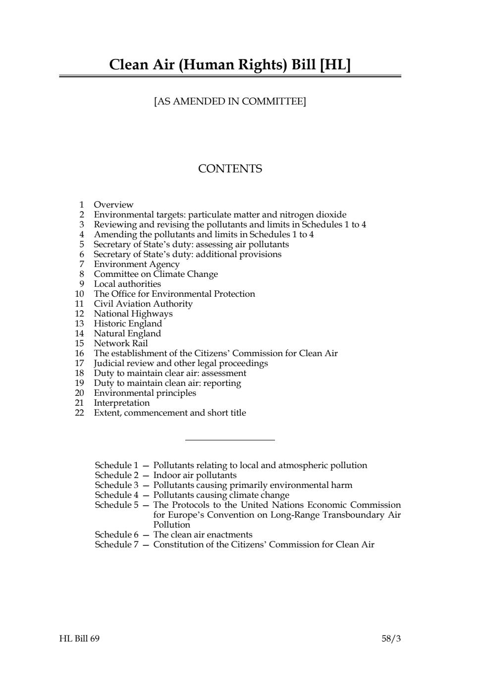Clean Air (Human Rights) Bill [as amended in Committee]