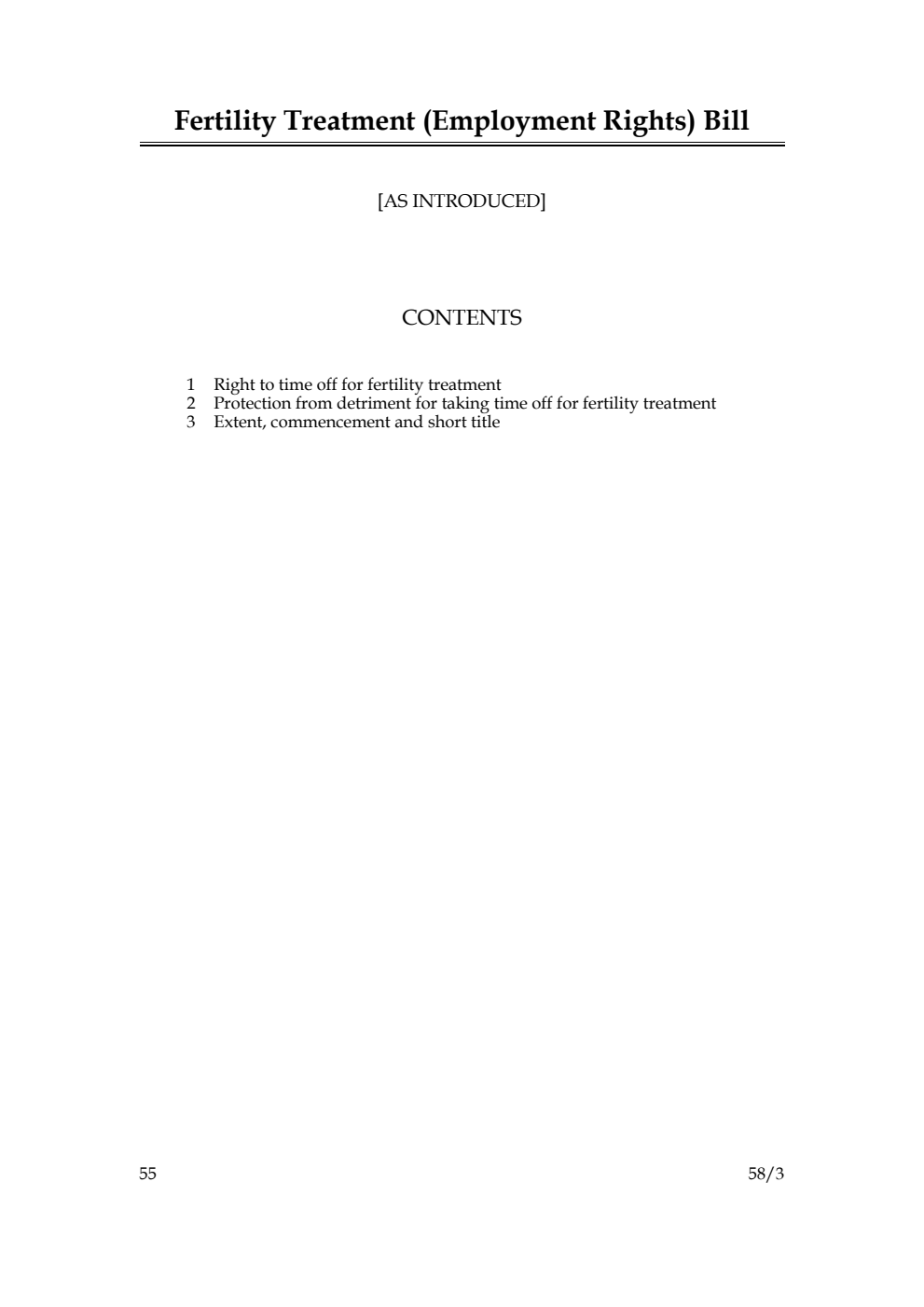 Fertility Treatment (Employment Rights) Bill