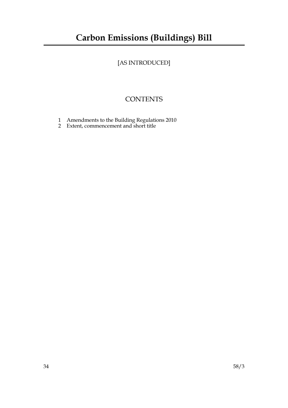 Carbon Emissions (Buildings) Bill