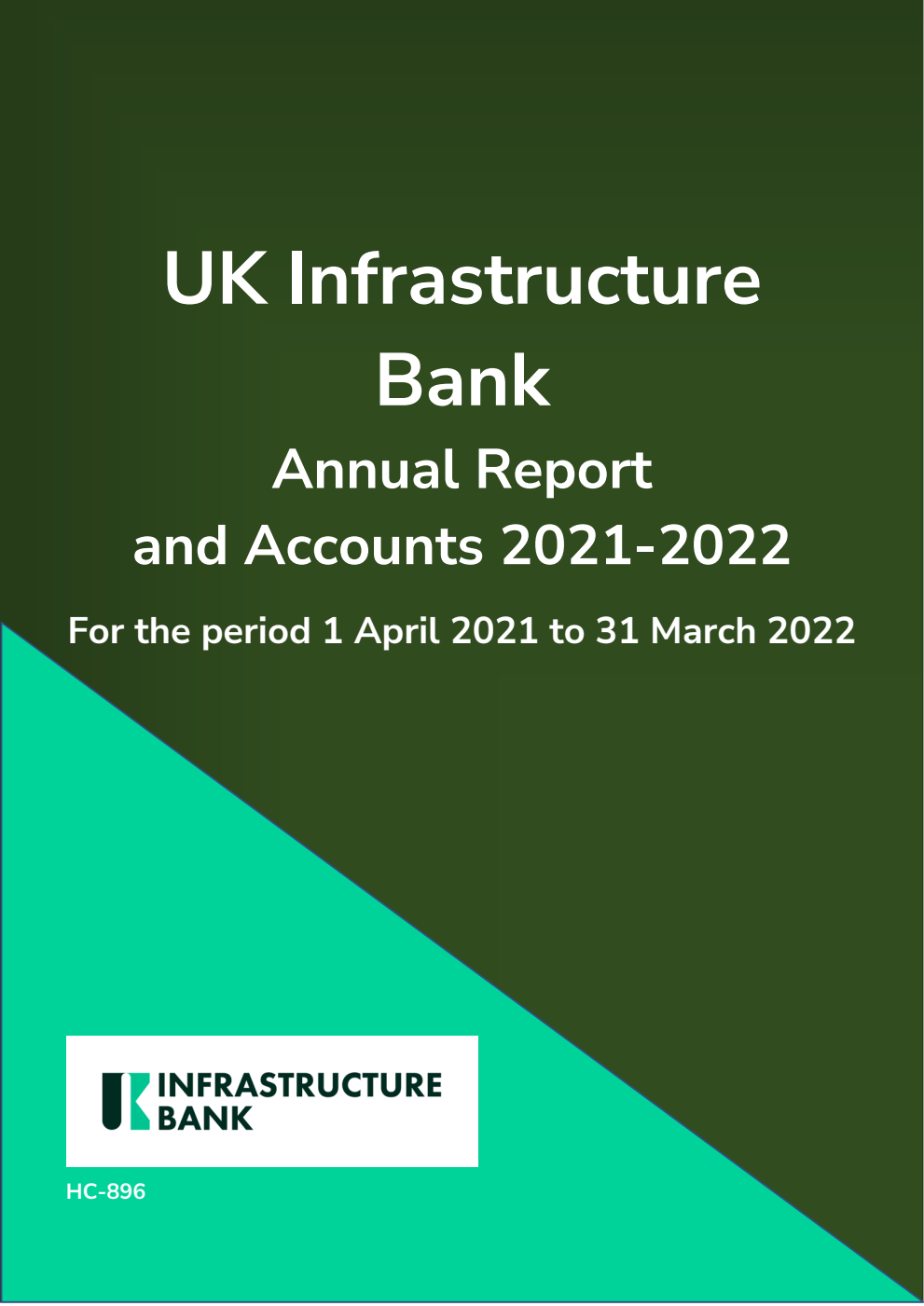 UK Infrastructure Bank Annual Report and Accounts 2021-2022 for the period 1 April 2021 to 31 March 2022