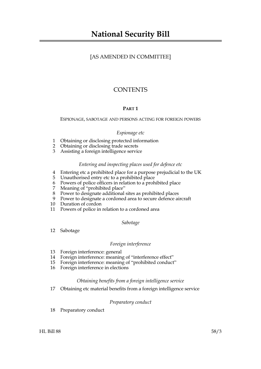 National Security Bill [as amended in Committee]