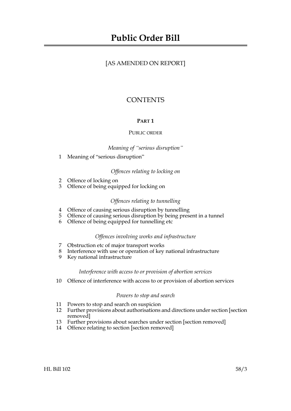 Public Order Bill [as amended on Report]