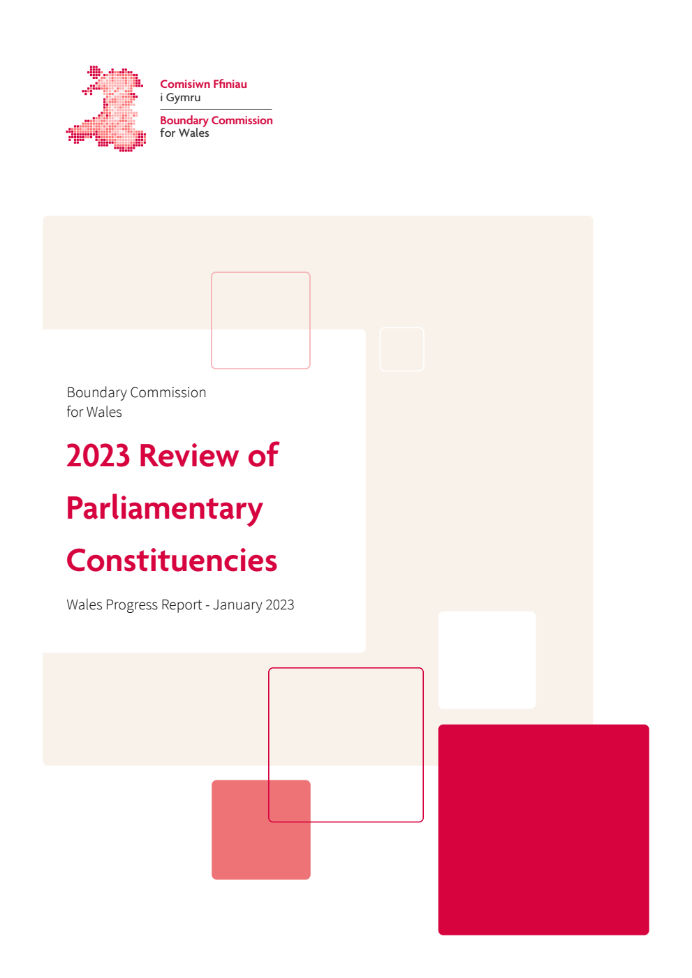 2023 Review of Parliamentary Constituencies Wales. Report on progress during 2022. January 2023