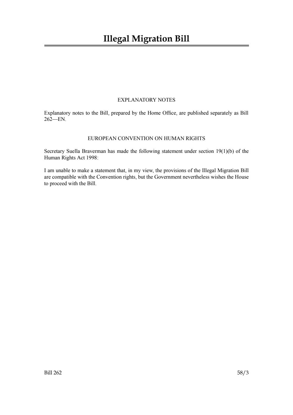 Illegal Migration Bill