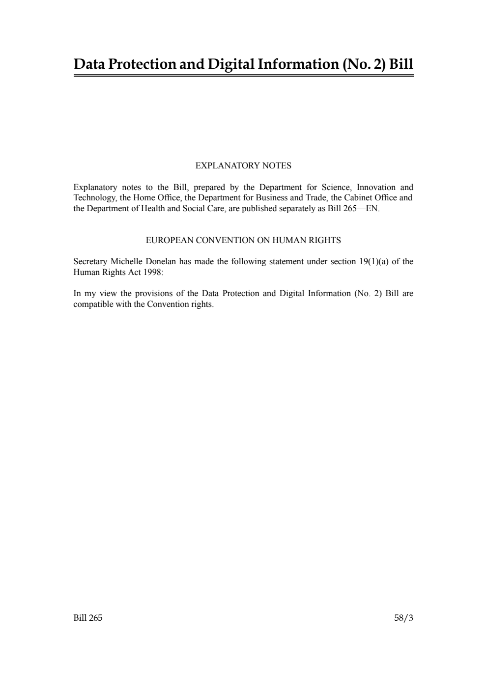 Data Protection and Digital Information (No. 2) Bill