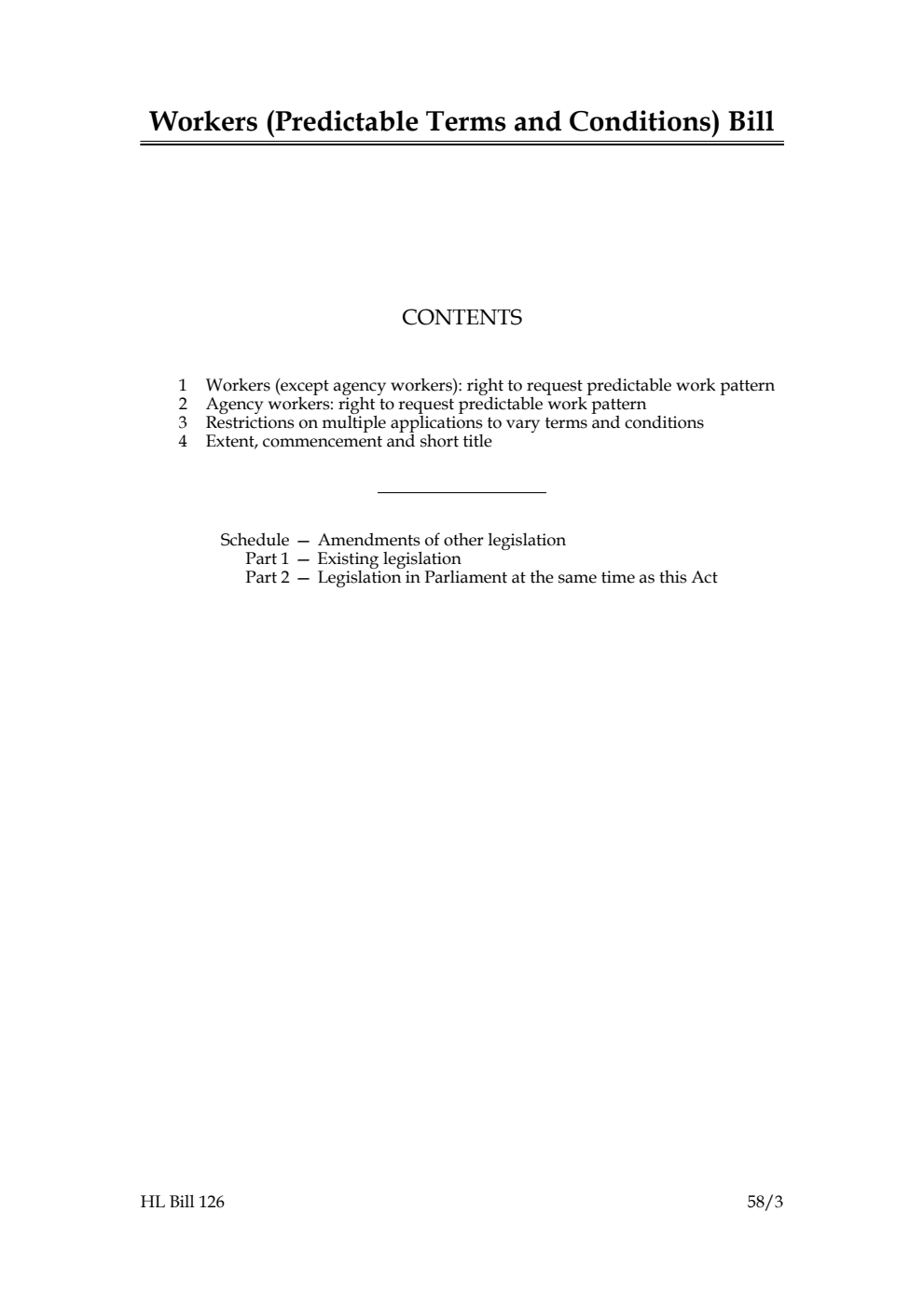 Workers (Predictable Terms and Conditions) Bill