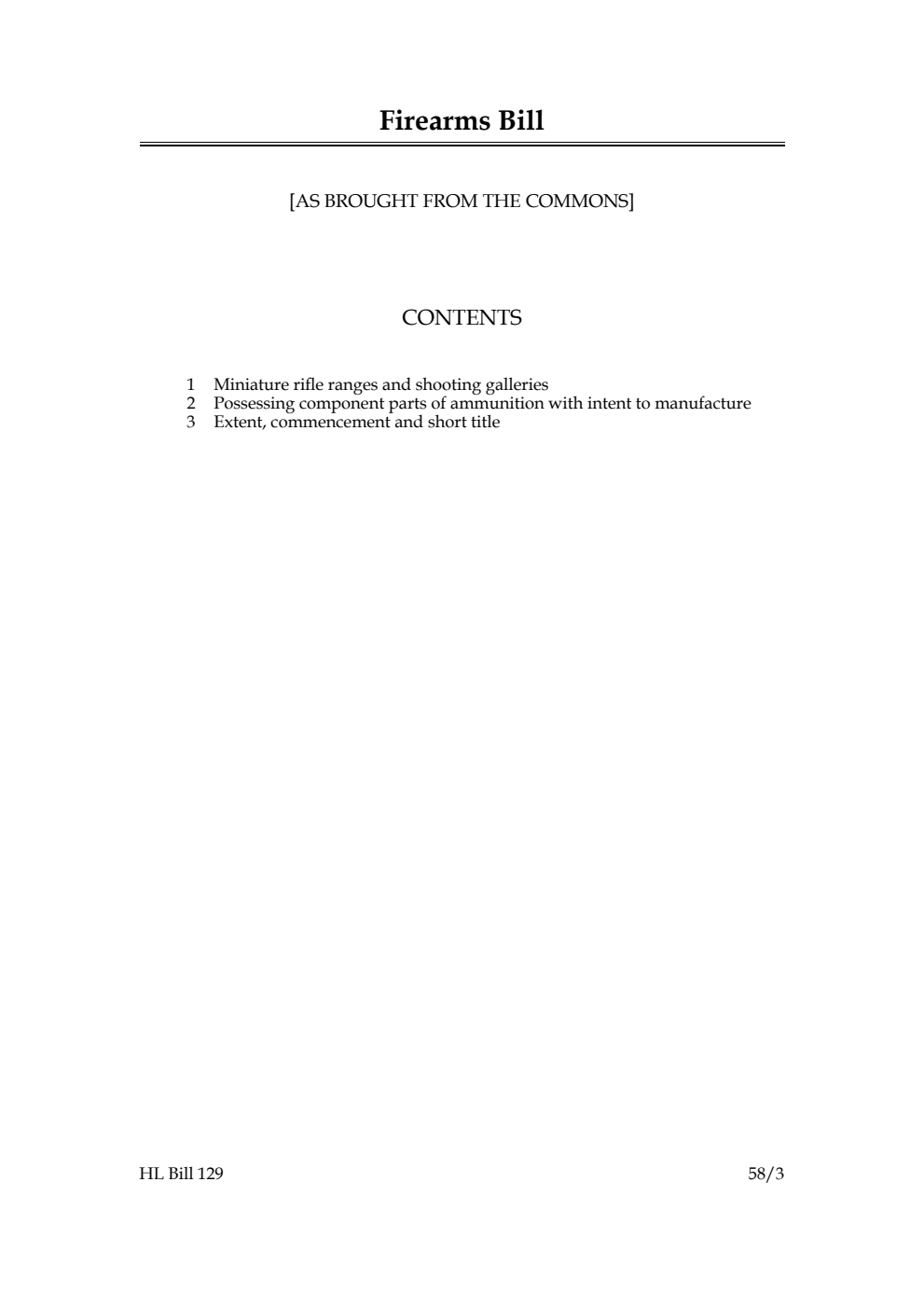 Firearms Bill [as brought from the Commons]