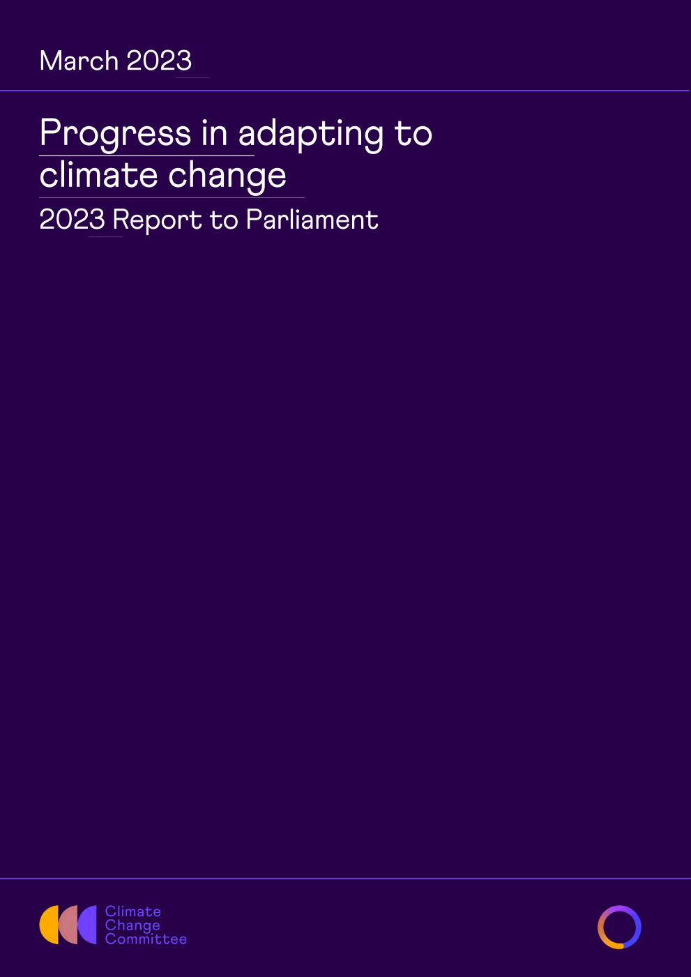 Progress in adapting to climate change. 2023 Report to Parliament
