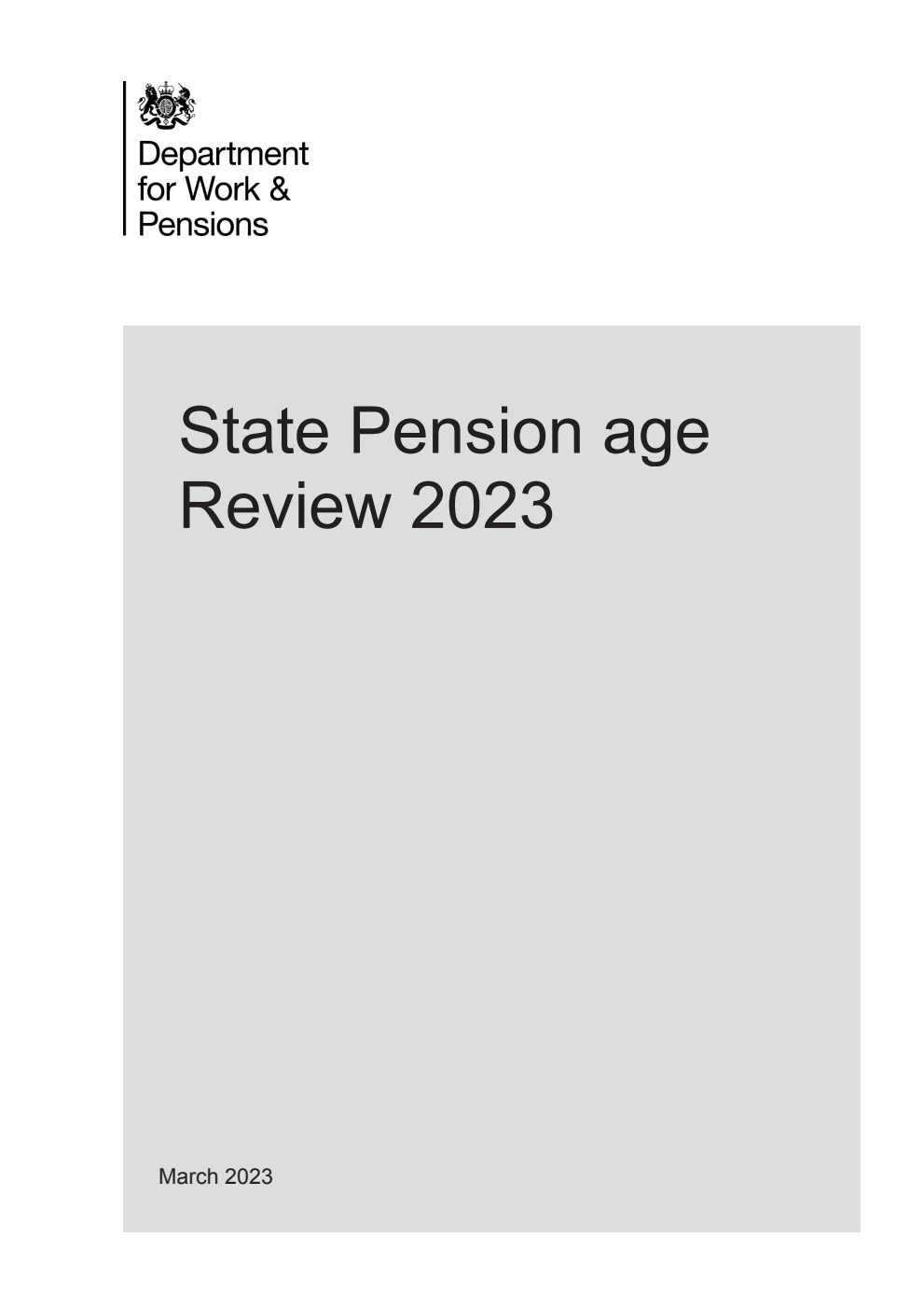 State Pension age Review 2023