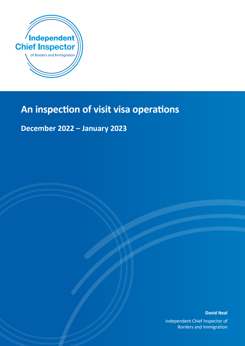 An inspection of visit visa operations December 2022 – January 2023