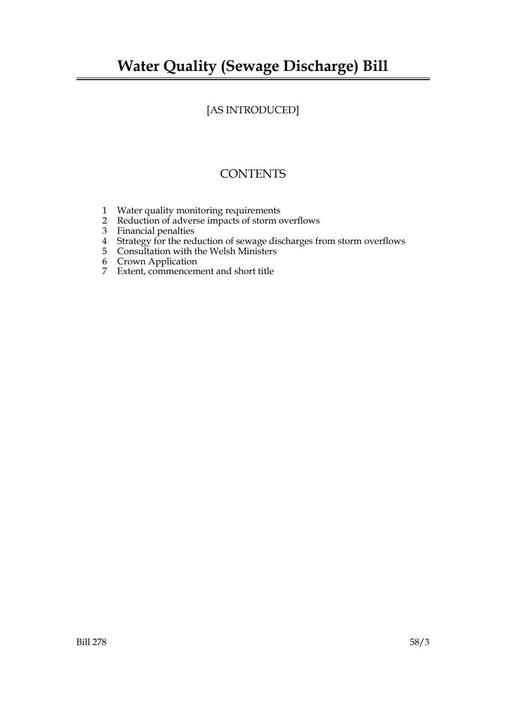 Water Quality (Sewage Discharge) Bill