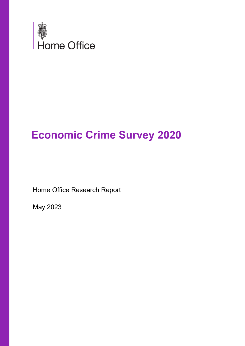 Home Office Research Report Economic Crime Survey 2020