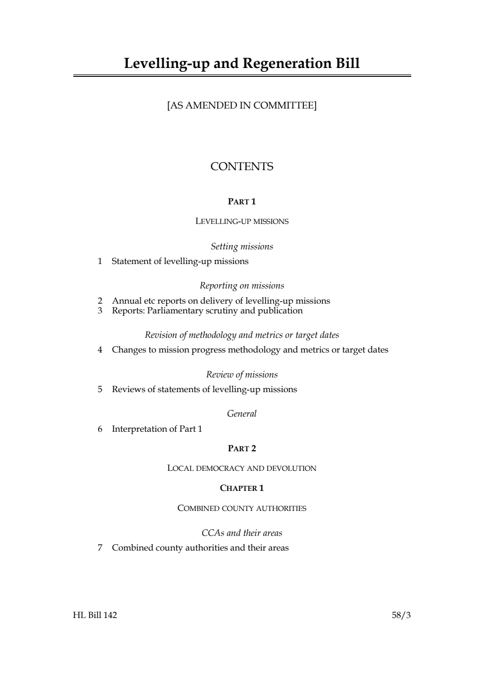 Levelling-up and Regeneration Bill [as amended in Committee]