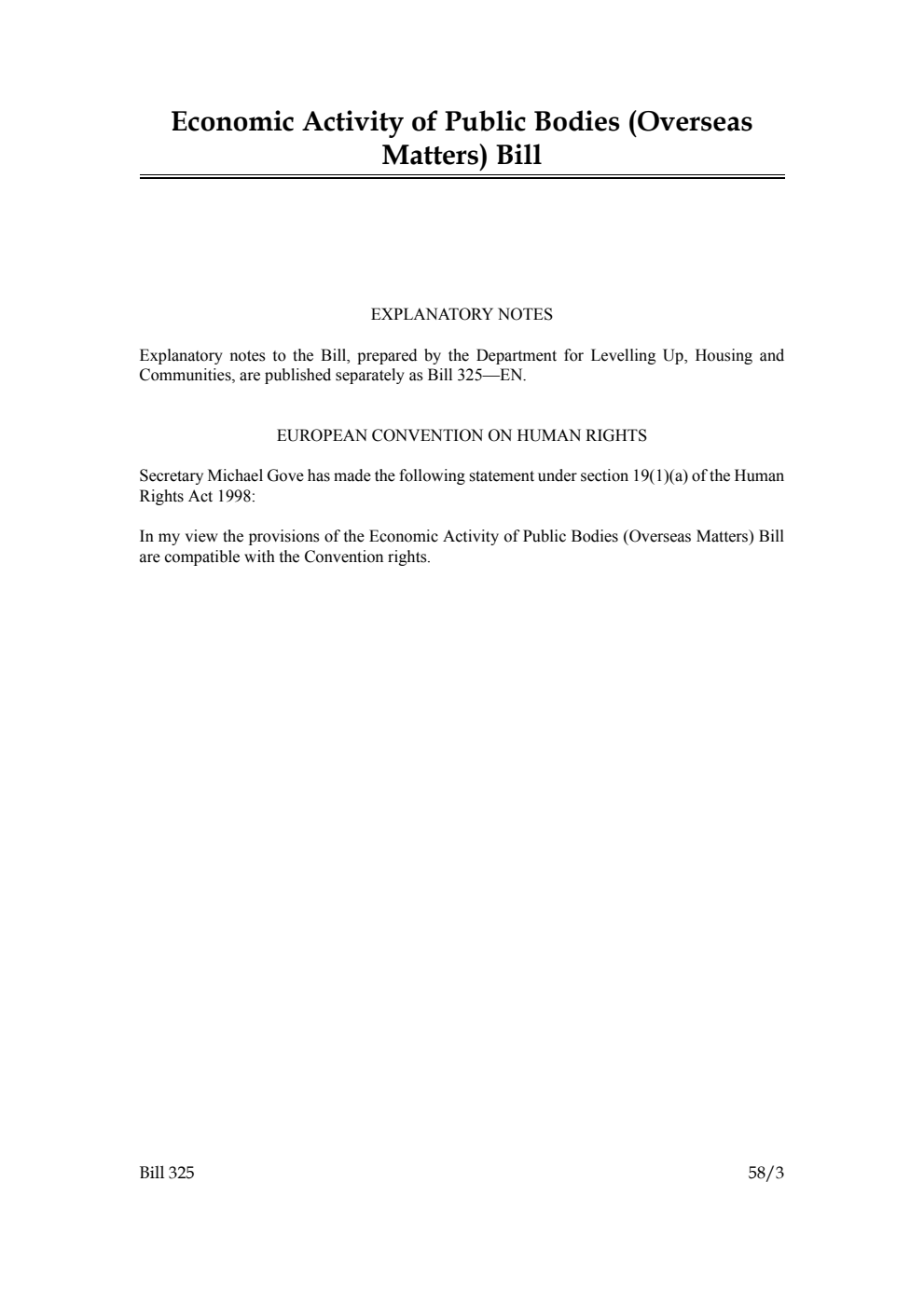 Economic Activity of Public Bodies (Overseas Matters) Bill