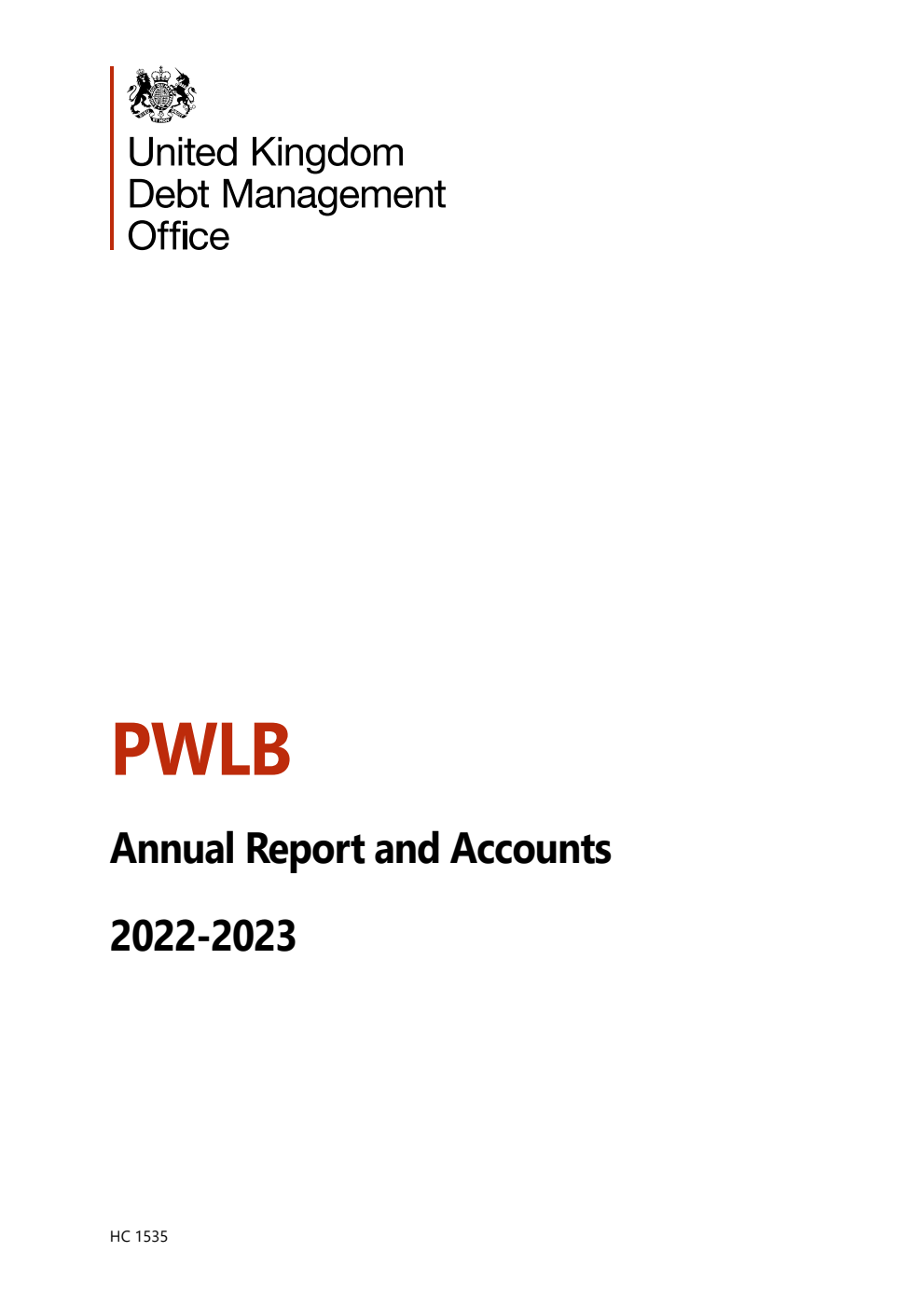 Public Works Loan Board Annual Report and Accounts 2022-2023