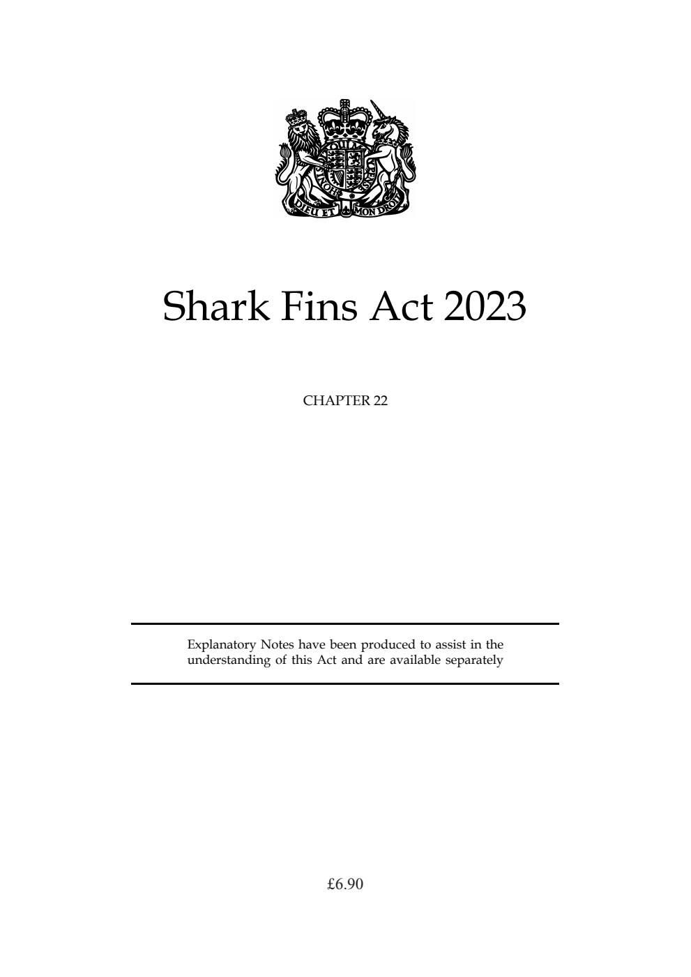 Shark Fins Act 2023: Chapter 22