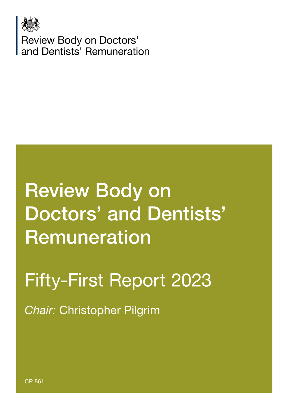 Review Body on Doctors’ and Dentists’ Remuneration Fifty-First Report 2023