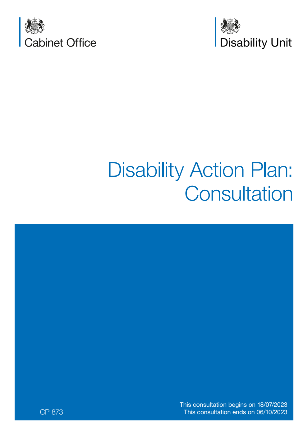 Disability Action Plan: Consultation