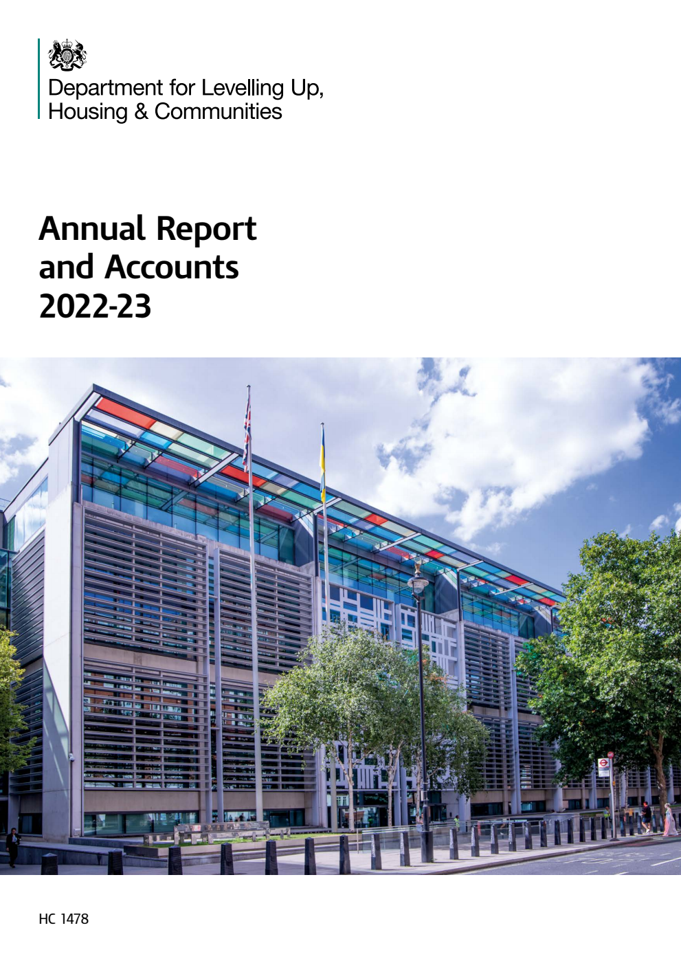 Department for Levelling Up, Housing and Communities Annual Report and Accounts 2022-23 (for the year ended 31 March 2023)