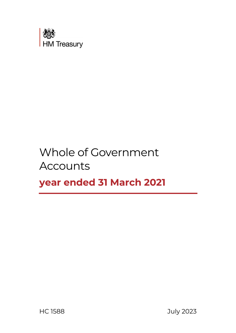 Whole of Government Accounts: year ended 31 March 2021