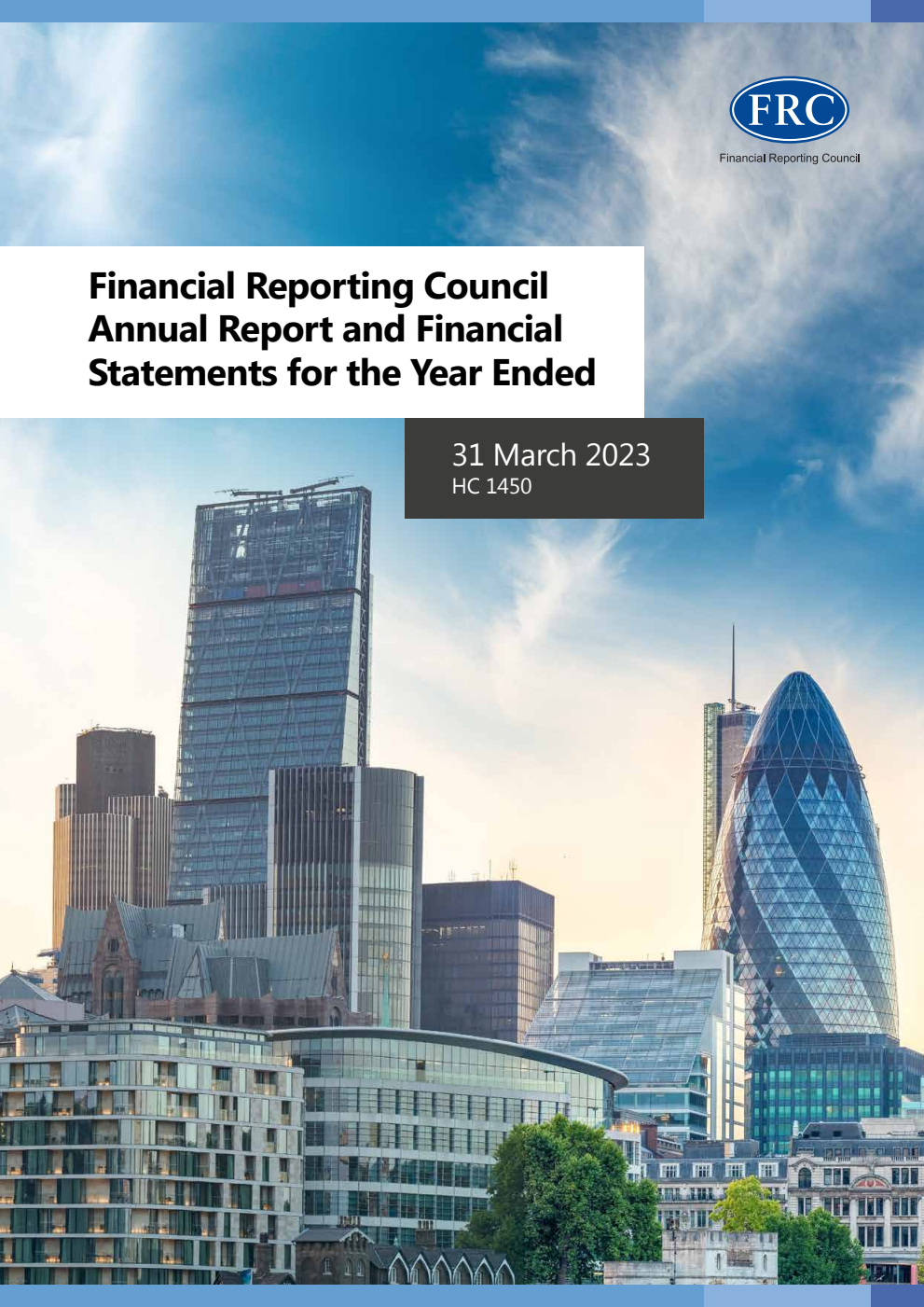 Financial Reporting Council Annual Report and Financial Statements 2022/23 for the year ended 31 March 2023