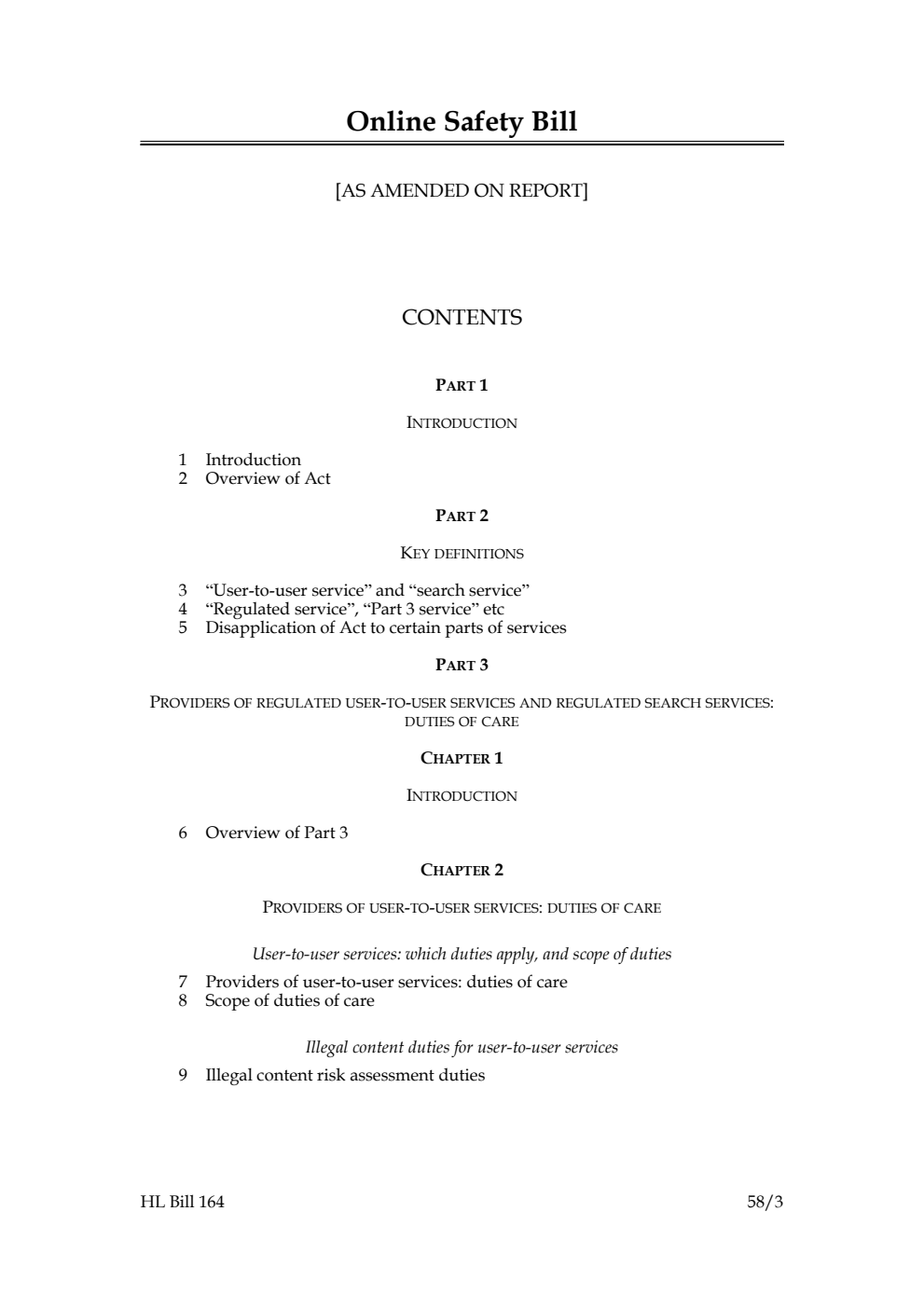 Online Safety Bill [as amended on Report]