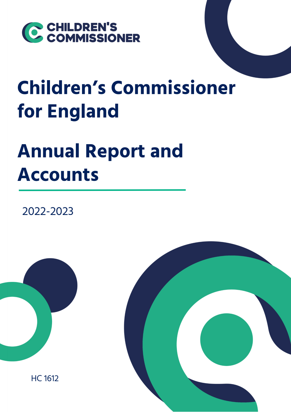 Children’s Commissioner for England Annual Report and Accounts 2022-2023 for the period 1 April 2022 to 31 March 2023