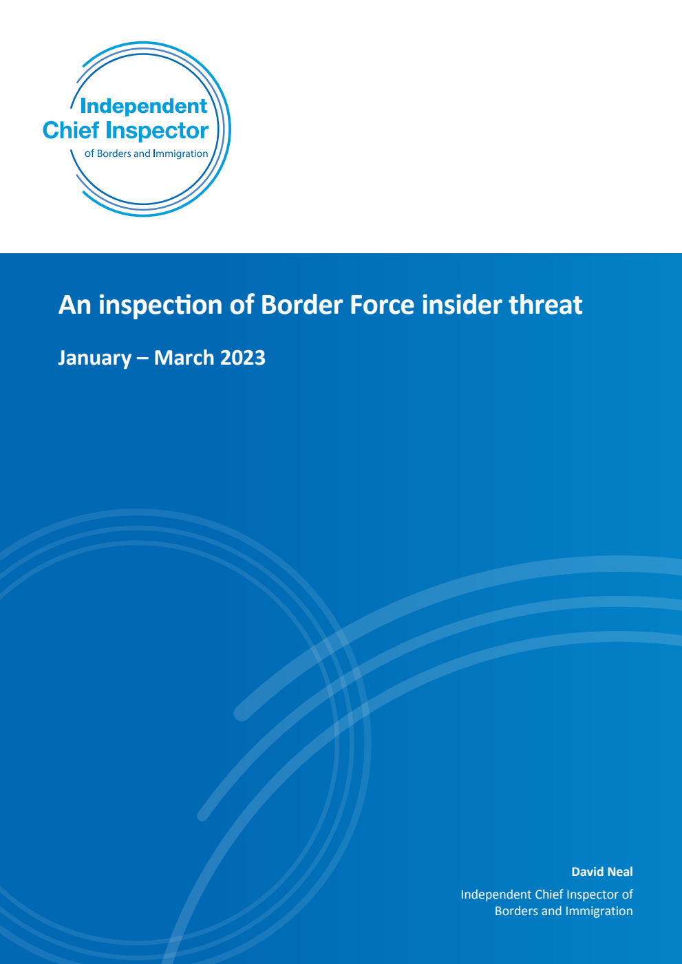 An inspection of Border Force insider threat January – March 2023