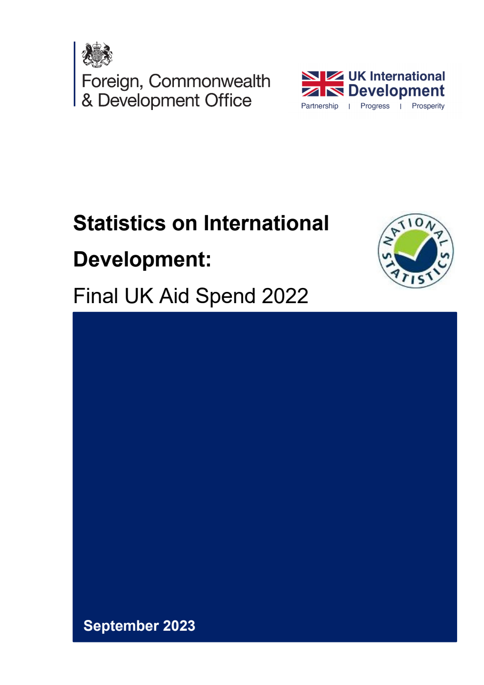 Statistics on International Development. Final UK Aid spend 2022