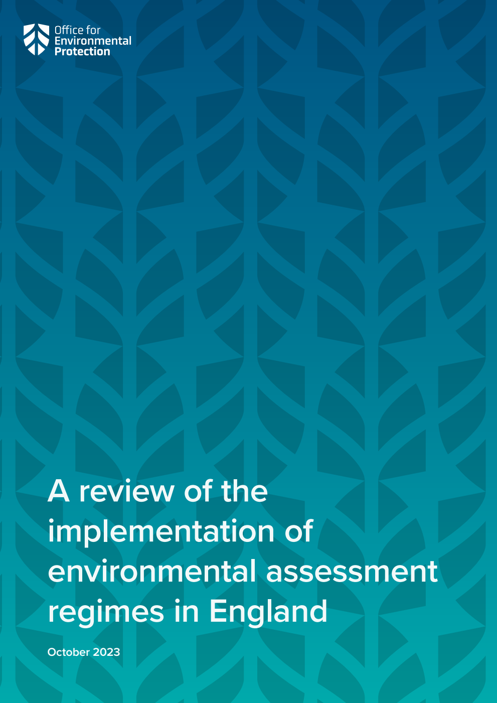 A review of the implementation of environmental assessment regimes in England. October 2023