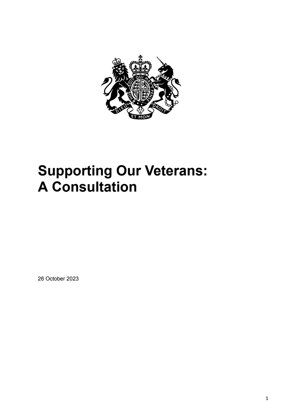 Supporting Our Veterans: A Consultation