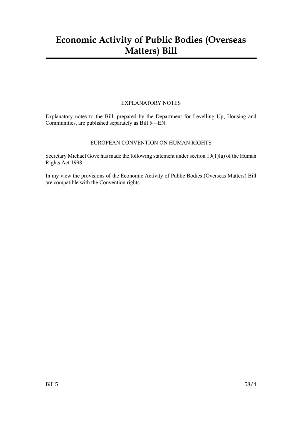 Economic Activity of Public Bodies (Overseas Matters) Bill