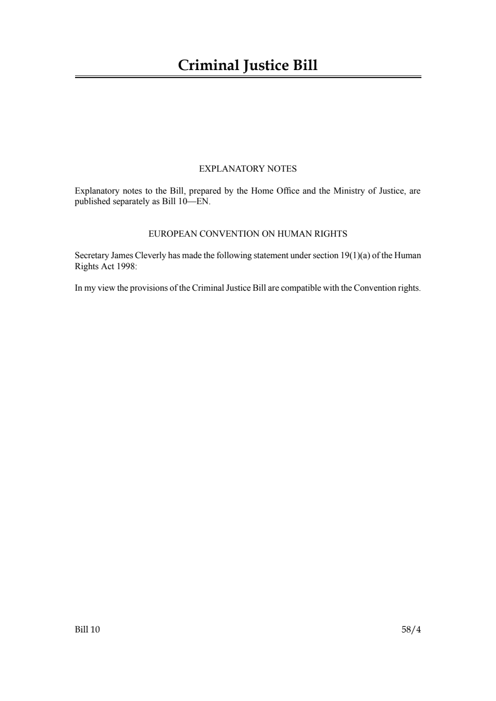 Criminal Justice Bill