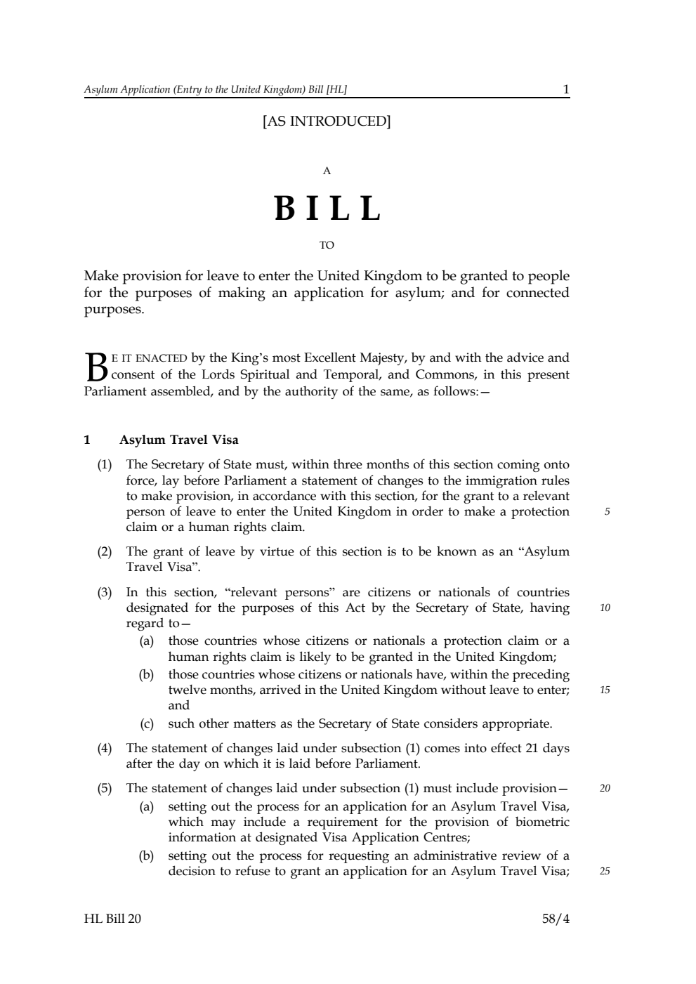 Alternative Investment Fund Designation Bill