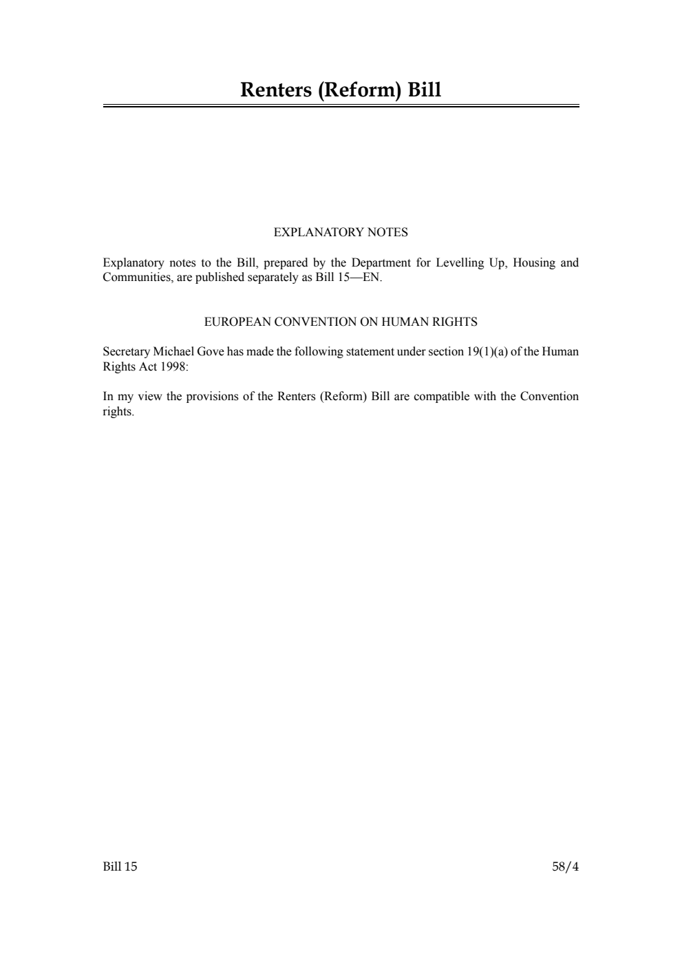 Renters (Reform) Bill [as amended in Public Bill Committee]